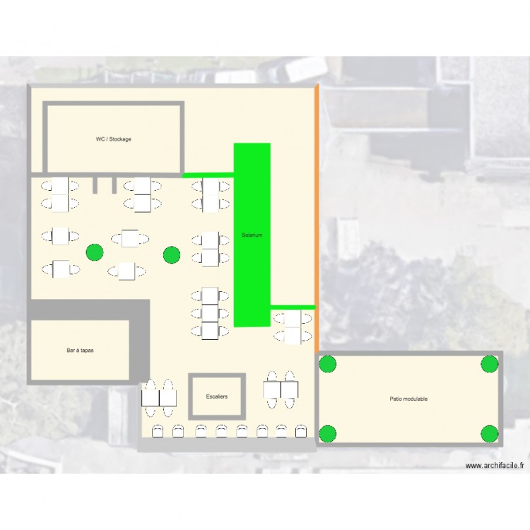 Terrasse Claire Implantation2. Plan de 0 pièce et 0 m2