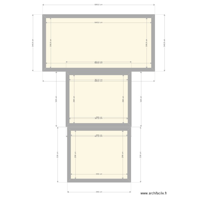 plan jovany 2. Plan de 3 pièces et 41 m2