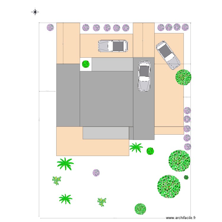 Implantation Projet. Plan de 0 pièce et 0 m2