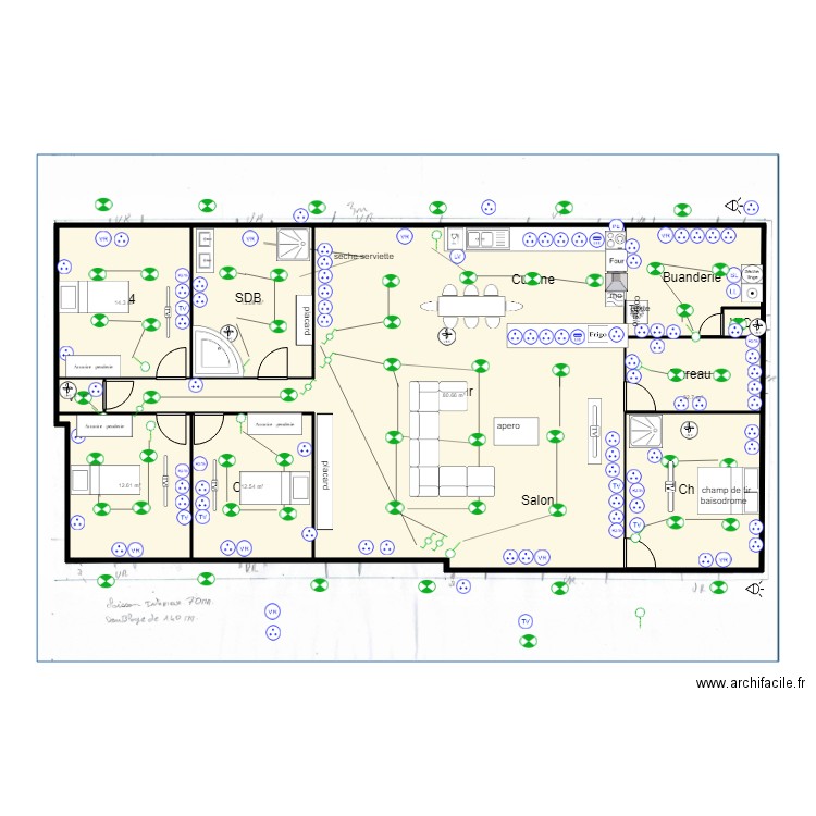 plan david josse electricite 5. Plan de 0 pièce et 0 m2