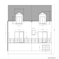 plan fa&ccedil;ade arri&egrave;re fernandine projet