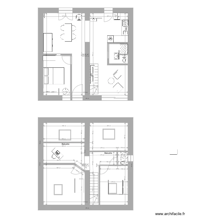 Pierre modifi&eacute; salon. Plan de 