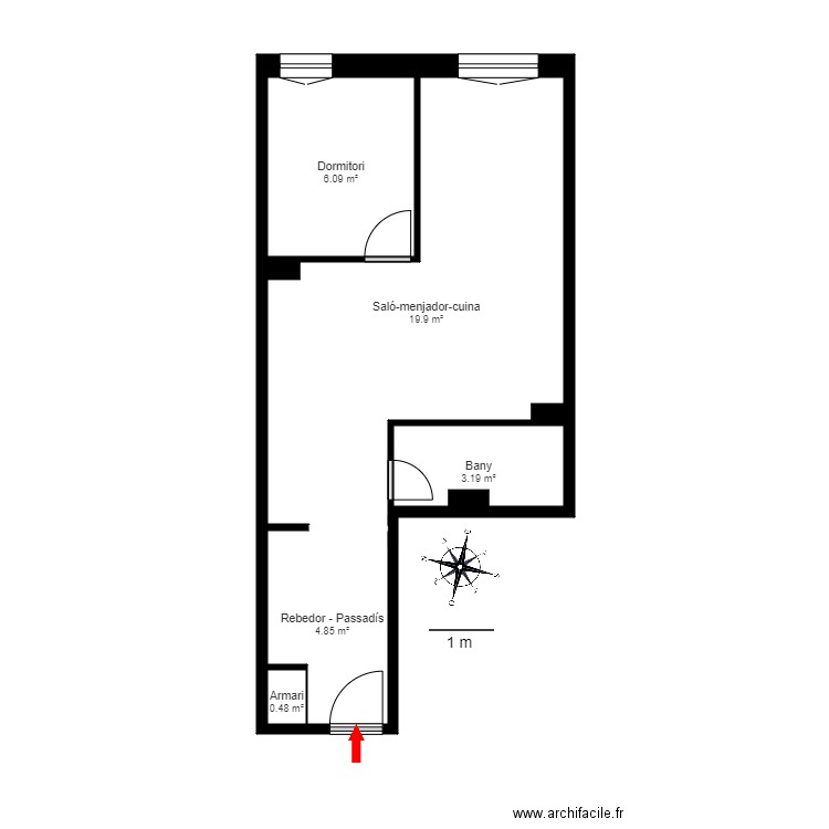 ed miranda bloc c 2 1 els cortals encamp. Plan de 0 pièce et 0 m2