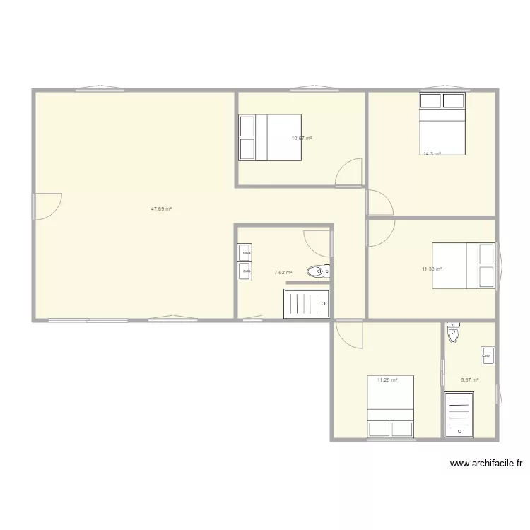 Maison HENSEN. Plan de 