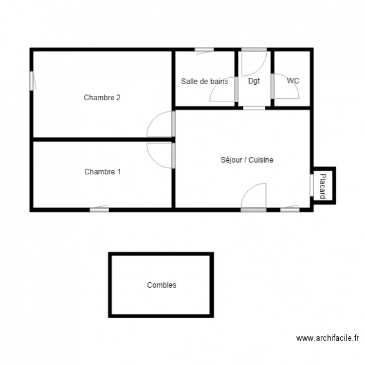 SCI GUINEFOL 6 le pertre. Plan de 8 pièces et 49 m2