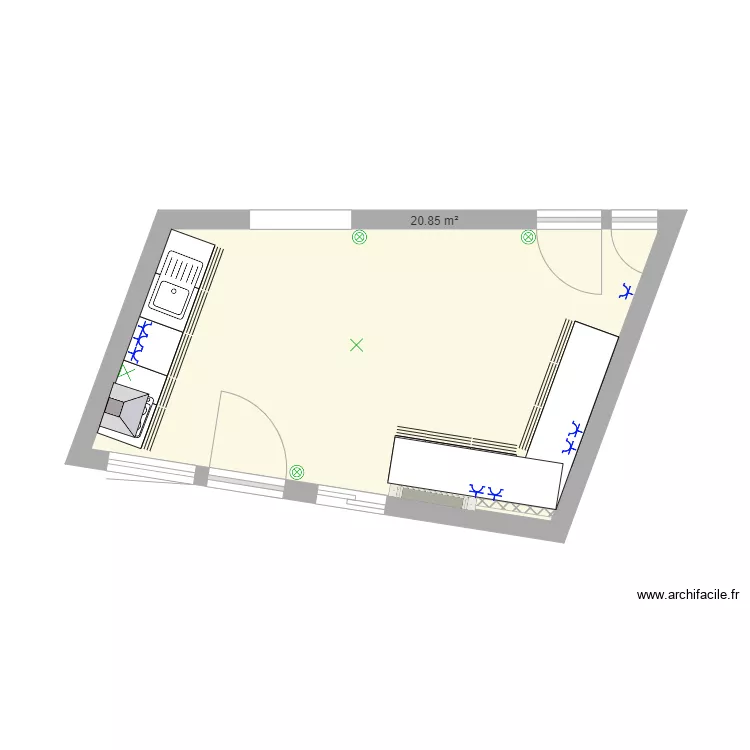 Veronique cuisine. Plan de 