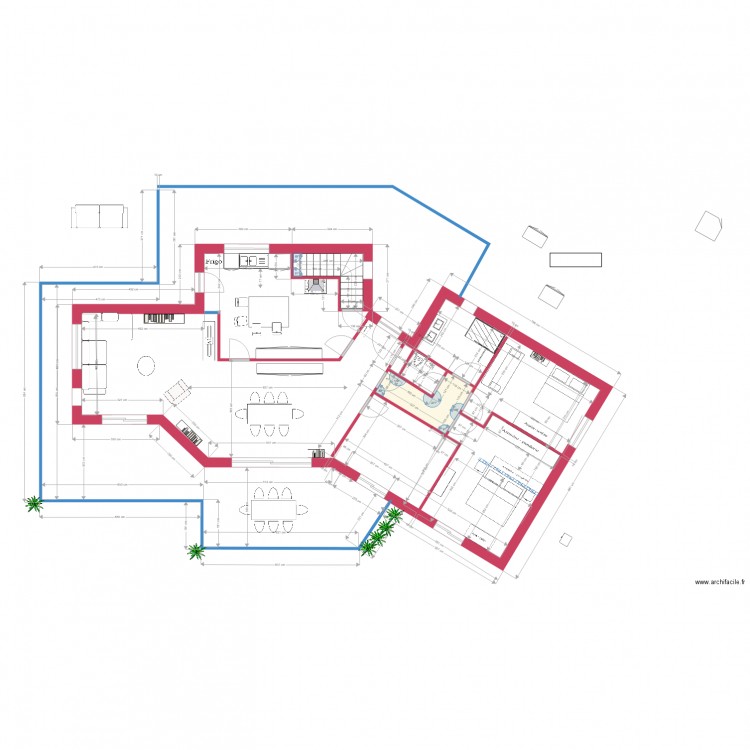 Villa réalisation projet 12. Plan de 0 pièce et 0 m2