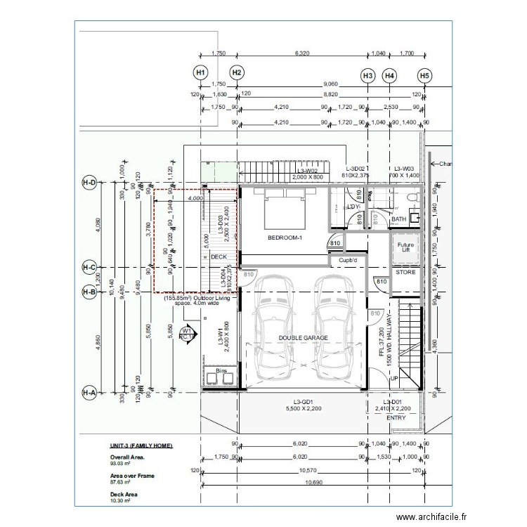 Ground floor longer laundry. Plan de 2 pièces et 9 m2