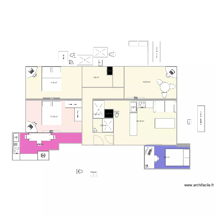 Crim&eacute;e SDB partag&eacute;es. Plan de 