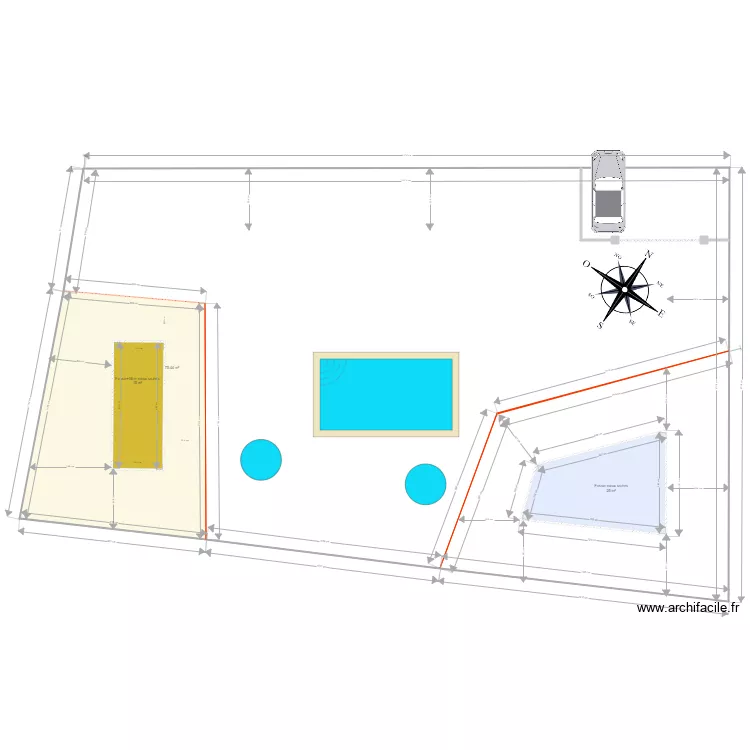 Plan implantation fosses tt eaux et pluie. Plan de Plan implantation fosses tt eaux et pluie. Plan de