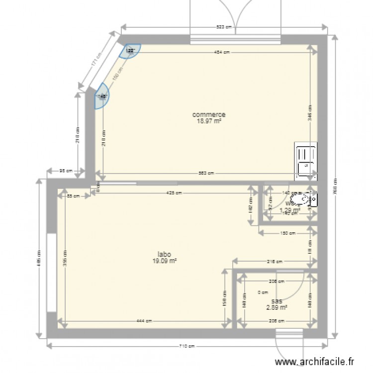 labovide. Plan de 0 pièce et 0 m2