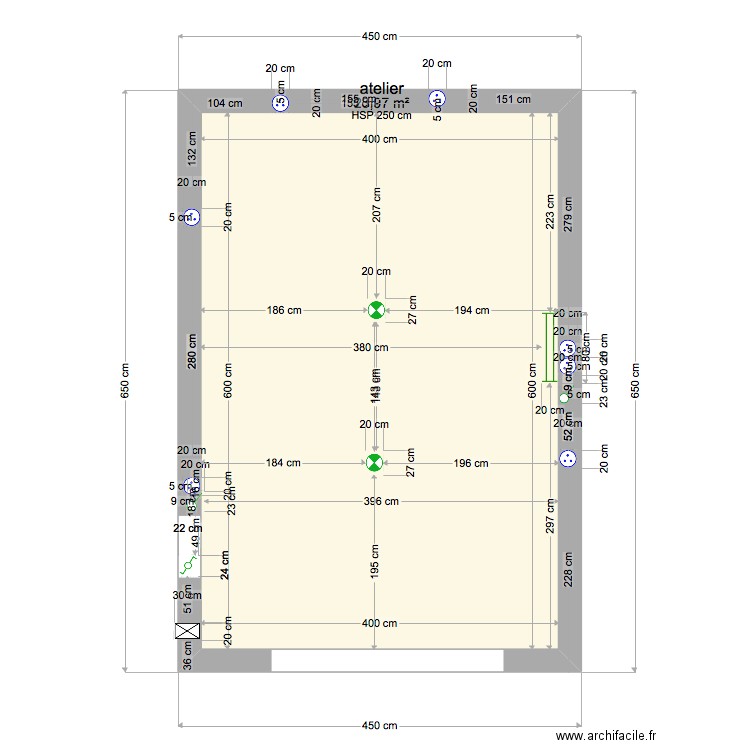 atelier . Plan de 0 pièce et 0 m2