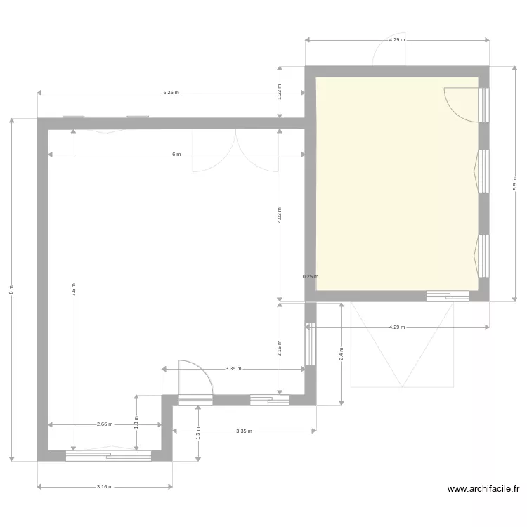 St Lys actuel. Plan de St Lys actuel. Plan de