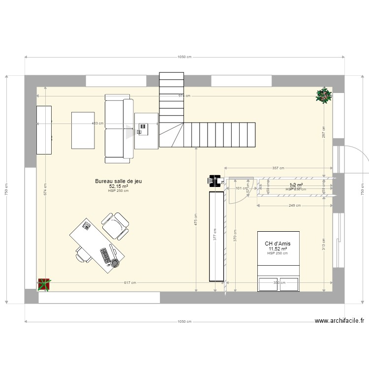 Etage Mas. Plan de 0 pièce et 0 m2