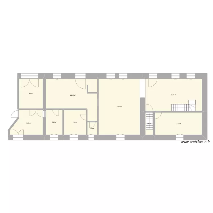 maison corroy. Plan de 