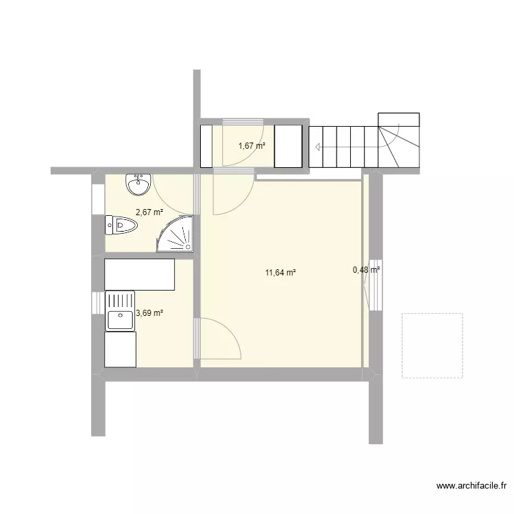 14 R bernard palissy. Plan de 0 pièce et 0 m2