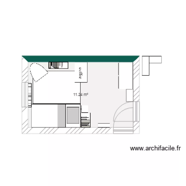 chambre. Plan de 