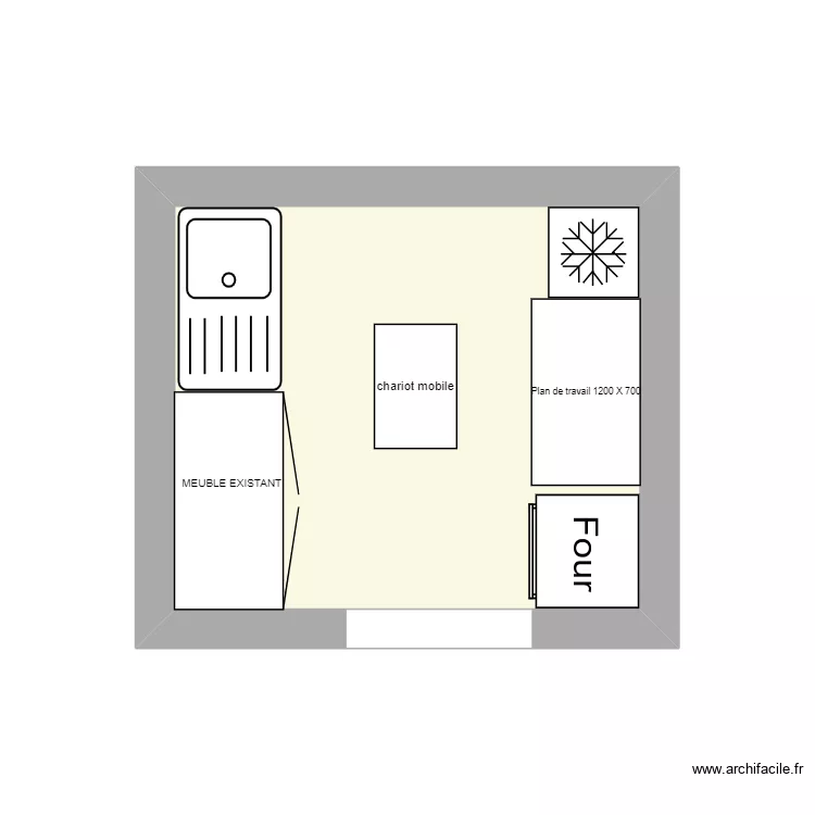 cantine tagniere. Plan de 