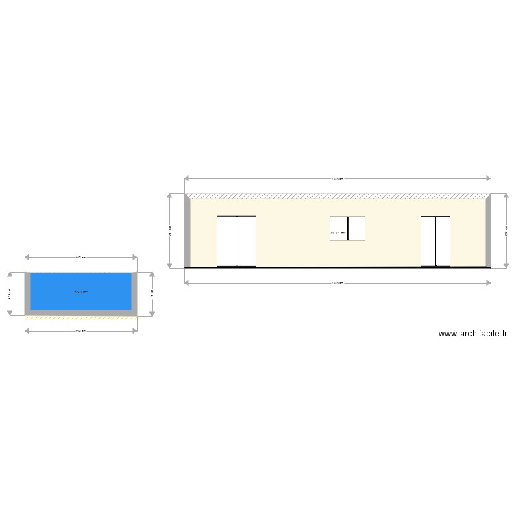 plan masse piscine . Plan de 0 pièce et 0 m2