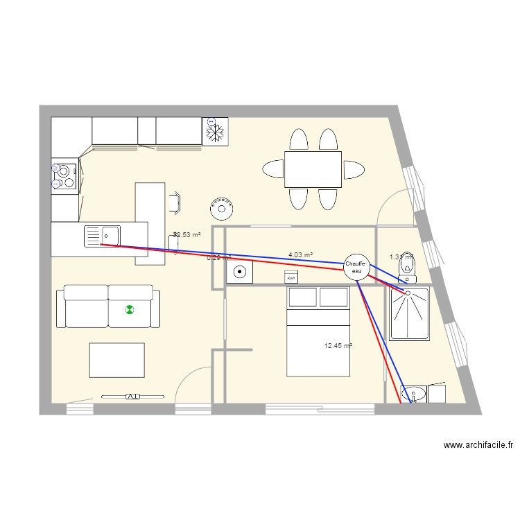 maison st médard 1. Plan de 0 pièce et 0 m2