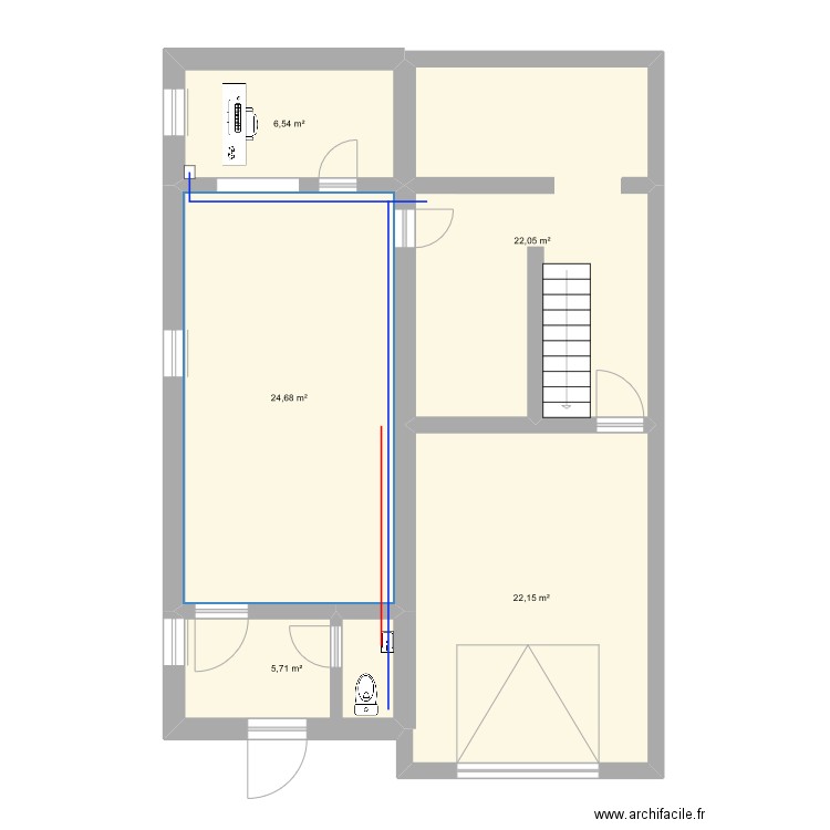 Garage studio/sport. Plan de 11 pièces et 119 m2