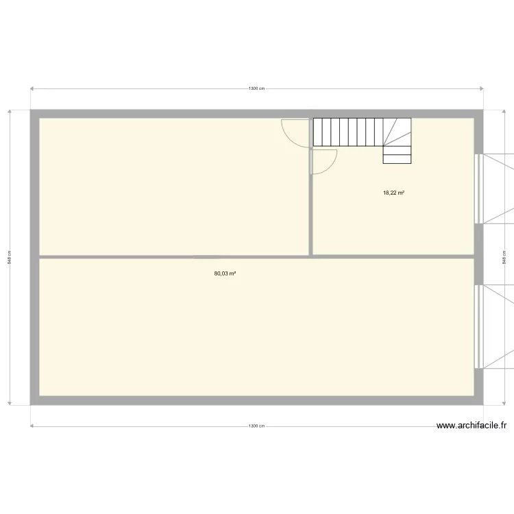 maison 96m2 n1. Plan de 