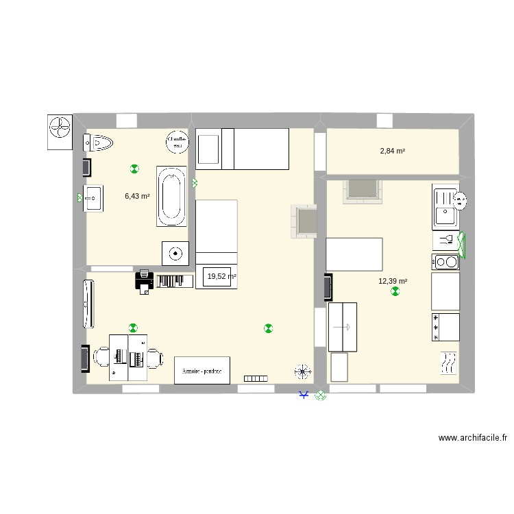 Petite Maison. Plan de 0 pièce et 0 m2