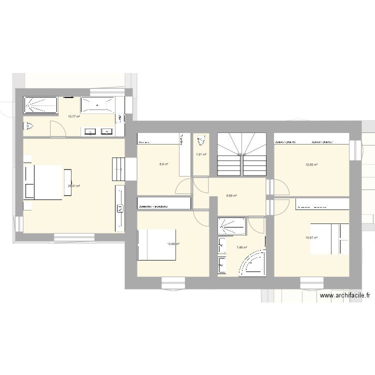 Maison M&eacute;thamis Rez et 1er. Plan de 0 pièce et 0 m2