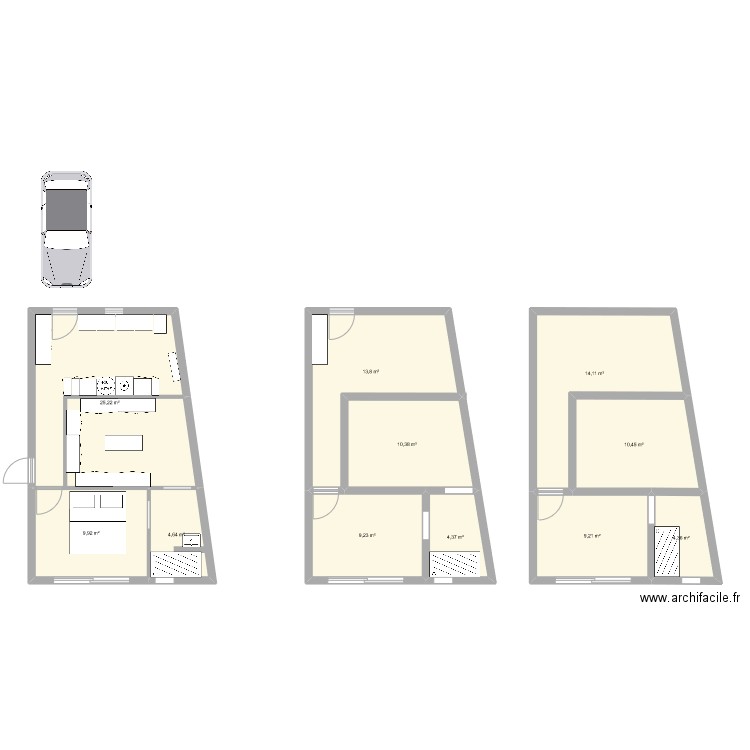 EXT1*. Plan de 0 pièce et 0 m2