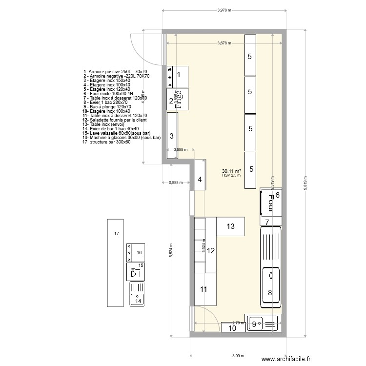 atelier. Plan de 0 pièce et 0 m2