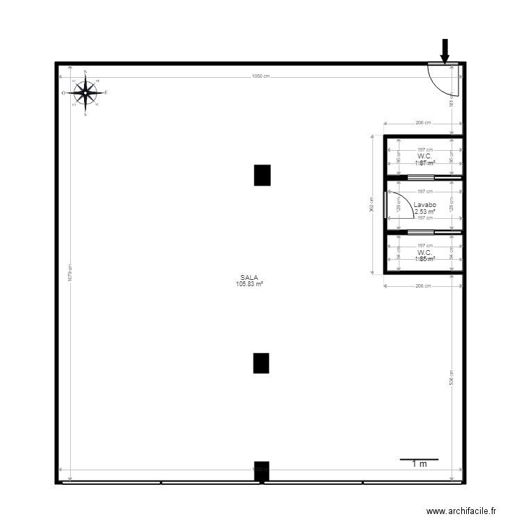 ED LARISA ESCALA B LOCAL 1 2. Plan de 0 pièce et 0 m2