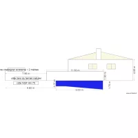 plan de coupe vue de cot&eacute; DP3 2 piscine et abri