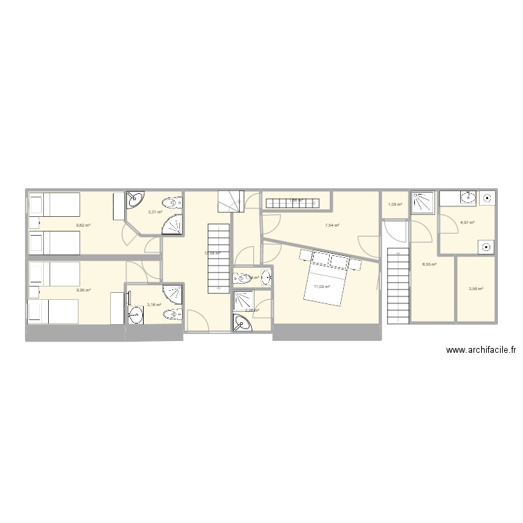 myrtille rez de chausse. Plan de 0 pièce et 0 m2