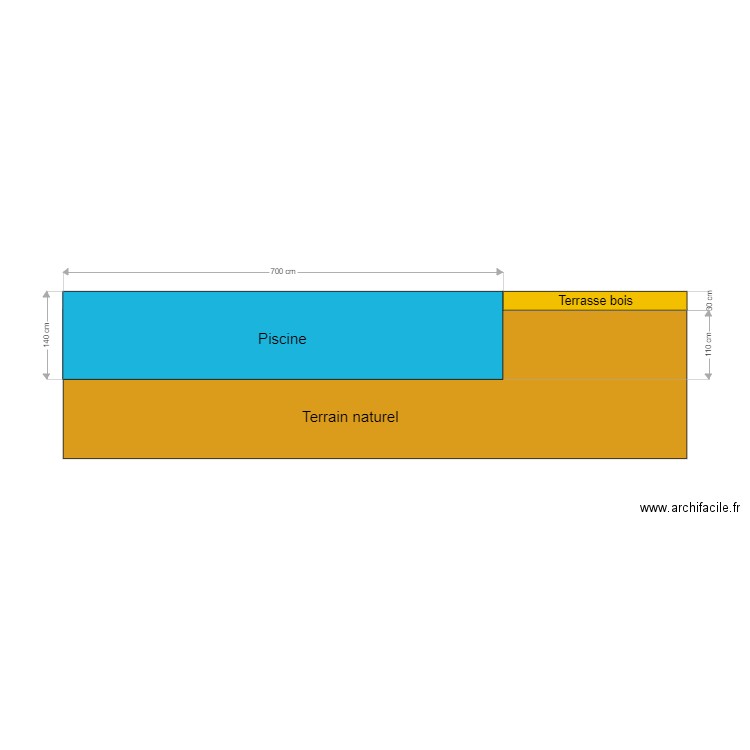 Projet piscine 2. Plan de 0 pièce et 0 m2