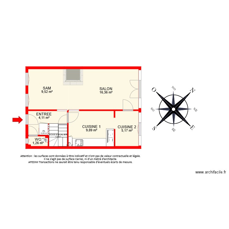 BI 6910 RDC. Plan de 0 pièce et 0 m2