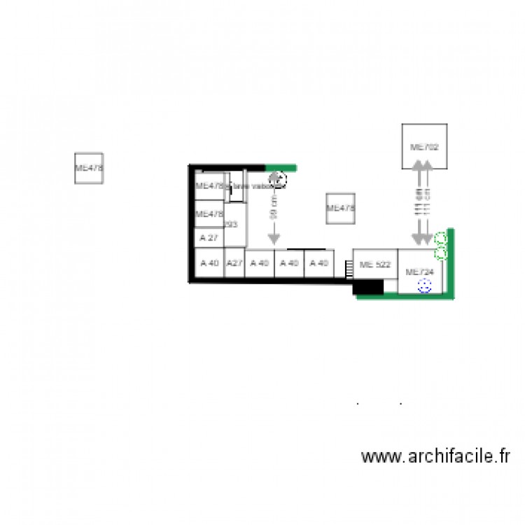 BOURET PROJET cuisine 2 bis. Plan de 0 pièce et 0 m2