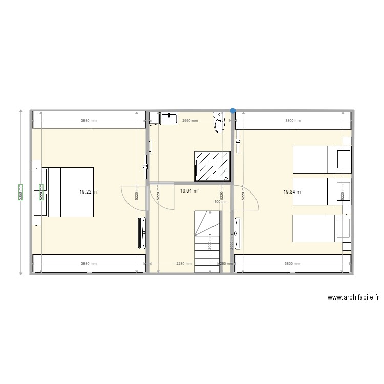 etage maison. Plan de 0 pièce et 0 m2