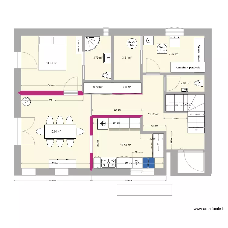 maison option 2. Plan de 