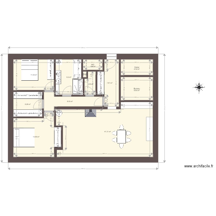 Plan maison. Plan de 0 pièce et 0 m2