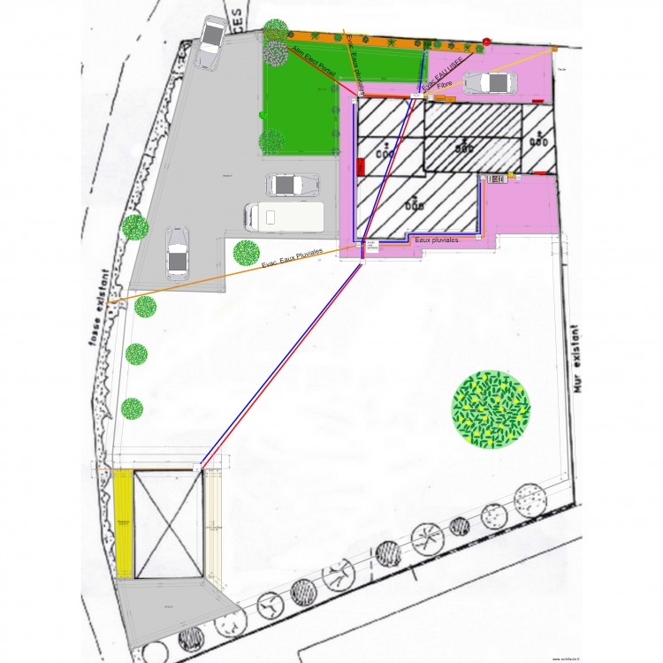 Plan aménagement extérieur 06 05 21. Plan de 0 pièce et 0 m2