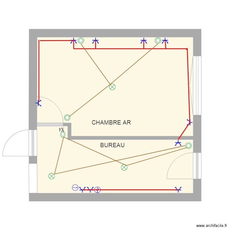 CHAMBRE AR. Plan de 0 pièce et 0 m2