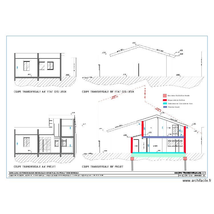 PLAN COUPE AJANA MACON. Plan de 0 pièce et 0 m2