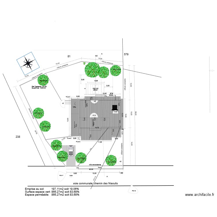 20190705plan de masse. Plan de 0 pièce et 0 m2