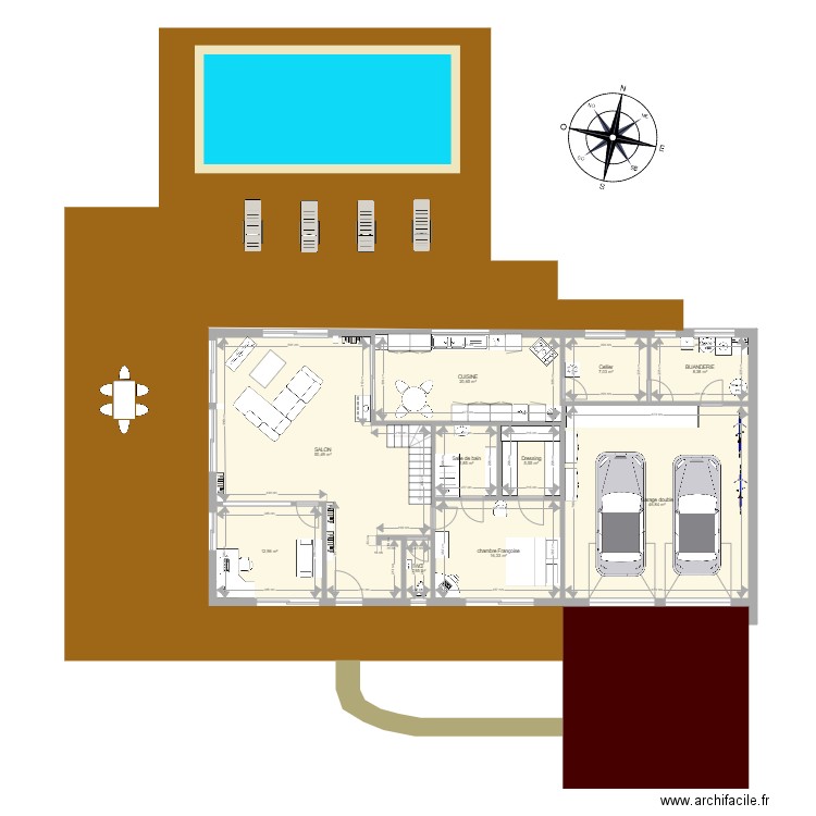Maison William Exterieur. Plan de 0 pièce et 0 m2