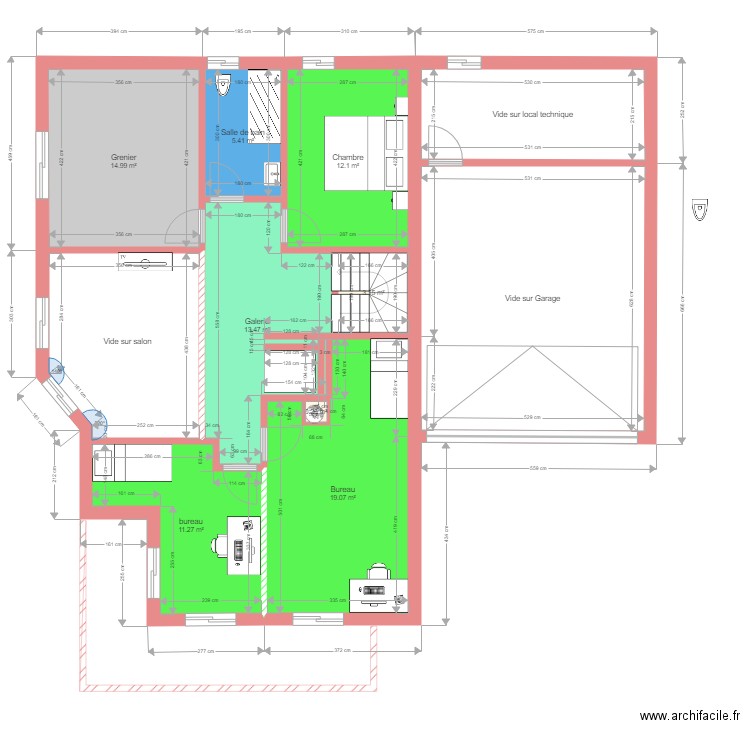 NoirmontRezEtage22. Plan de 0 pièce et 0 m2