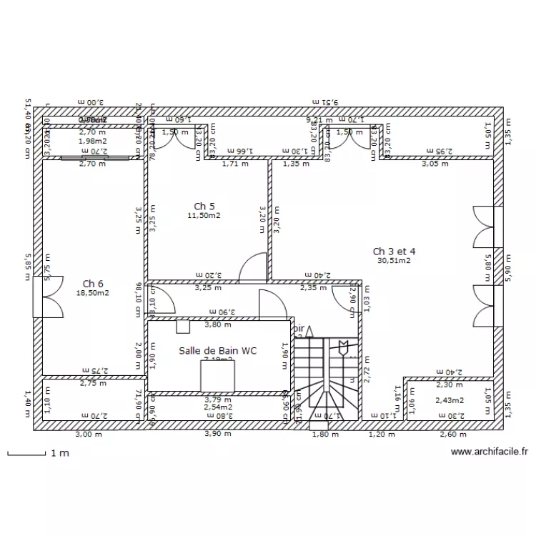 1 er etage. Plan de 1 er etage. Plan de