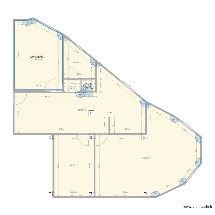 PROJET1CONDORCET. Plan de 0 pièce et 0 m2