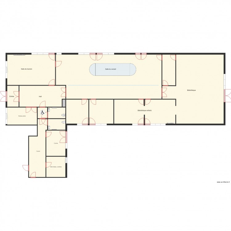 Projet salle de conseil 1104. Plan de 0 pièce et 0 m2