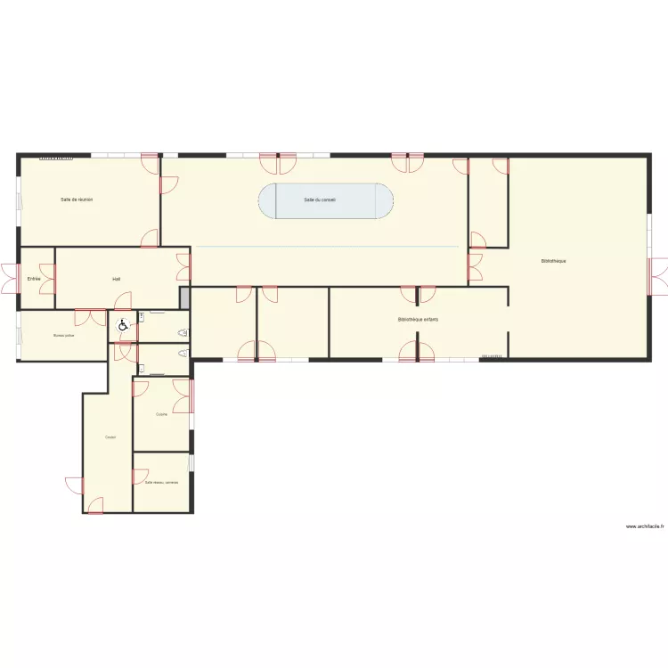 Projet salle de conseil 1104. Plan de Projet salle de conseil 1104. Plan de