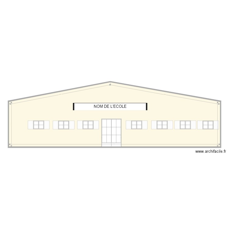 FACADE ECOLE. Plan de 0 pièce et 0 m2